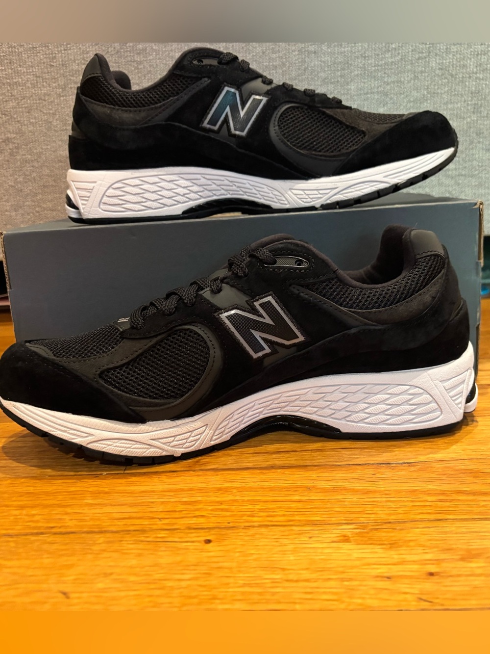 New Balance Black and White Athletic Sneakers